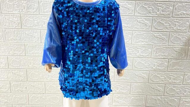 Blue skinny top